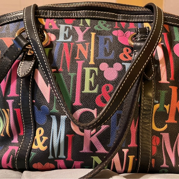 Dooney & Bourke Black Multicolor Satchel - Picture 2 of 7